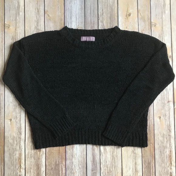 NWOT Black Open-Weave Sweater - Picture 9 of 10